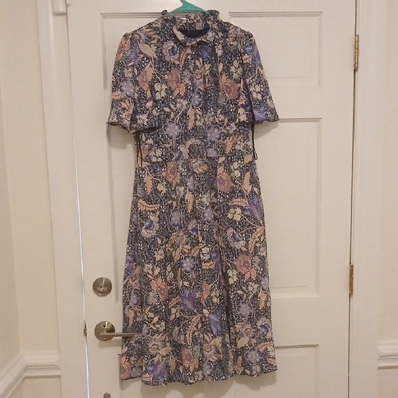 Julia Jordan Multicolor Floral Midi Dress - Picture 1 of 7